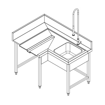 Стол для посудомоечной машины FAGOR MCFD-1000I Столы производственные